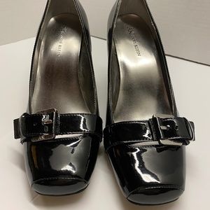Anne Klein Black Patent Leather Heels